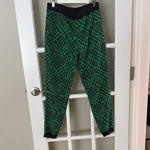Tibi Green and Black Joggers size 2
